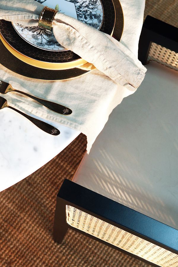 Wood and Marble Dining Table