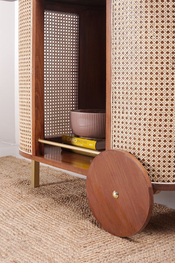 Rattan Trolly