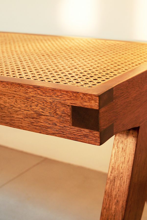 Rattan bench