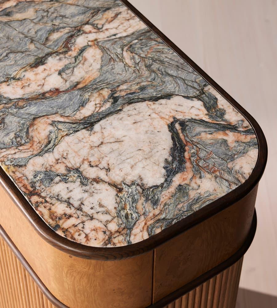 Sculpted Wooden Console – Contemporary Elegance with Purpose