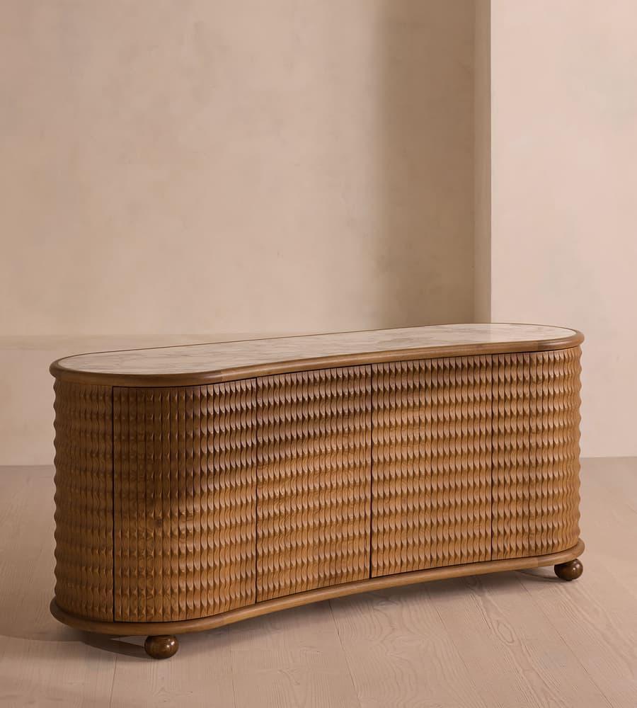 “Naqsh” Cabinet – Where Texture Meets Luxury