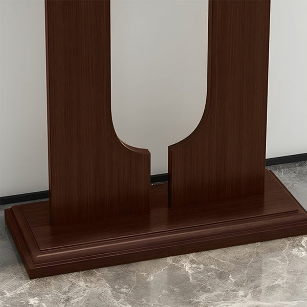 Geometric Wooden Console – Simplicity with Architectural Elegance