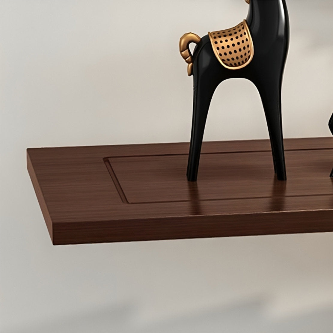 Geometric Wooden Console – Simplicity with Architectural Elegance