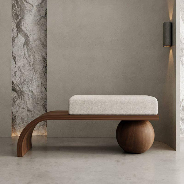 Sculptural Bench – Bold Balance and Architectural Elegance