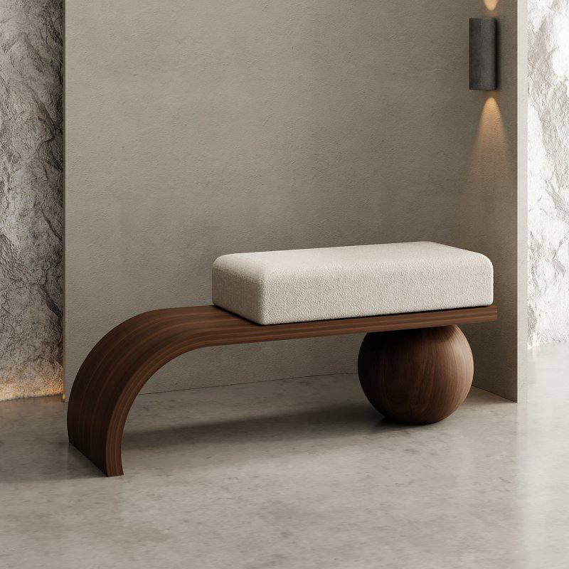 Sculptural Bench – Bold Balance and Architectural Elegance